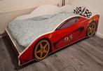 Raceauto kinderbed / raceautobed inclusief matras, Kinderen en Baby's, Ophalen, 85 tot 100 cm, Zo goed als nieuw, Matras