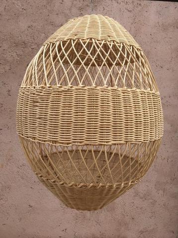 XXL rotan hanglamp Lamp van natuurlijk rotan  beschikbaar voor biedingen