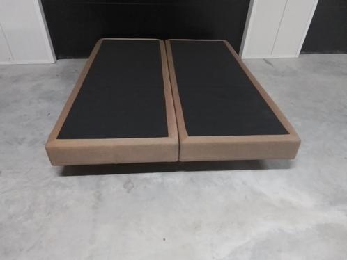 2 pers Boxspring 160 x 200 cm, Huis en Inrichting, Slaapkamer | Boxsprings, Zo goed als nieuw, 160 cm, 200 cm, Tweepersoons, Wit