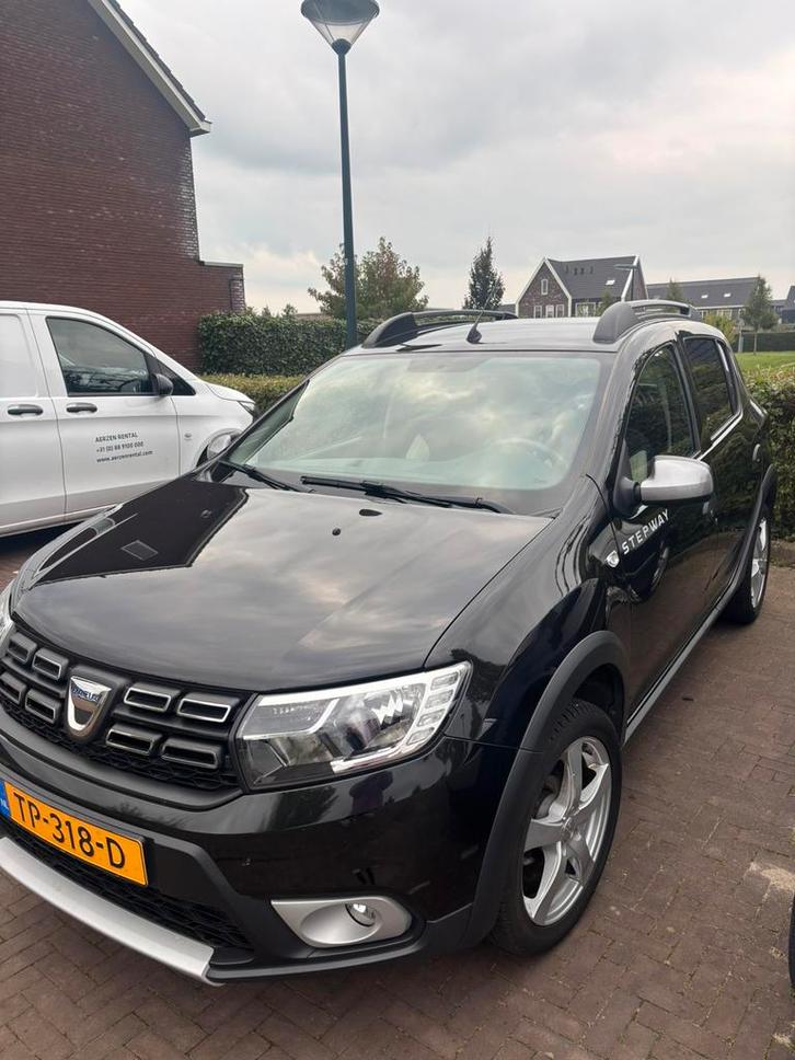 Dacia Sandero 0.9 Tce 90pk S&S Stepway 2018 Zwart, Auto's, Dacia, Particulier, Sandero, Achteruitrijcamera, Airbags, Airconditioning