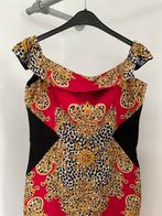 Mooie feestelijke jurk rood/ zwart / okergeel Rinascimento, Maat 38/40 (M), Zwart, Ophalen of Verzenden, Zo goed als nieuw