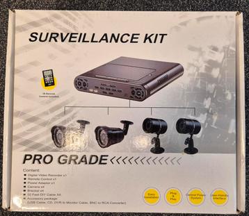 Camerasysteem 4x camera 1x  DVR compleet beschikbaar voor biedingen