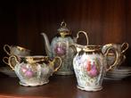 Vintage lusterware theeservies - 10 delig met vergulde detia, Ophalen