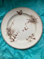 Antiek, Petrus Regout bord, Malaga bruin, pannenkoekenbord, Antiek en Kunst, Antiek | Servies los, Ophalen