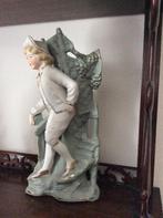 Bisquit 2 mannen figuren, gekleurd ca 22cm hoog, Antiek en Kunst, Antiek | Porselein, Verzenden