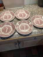 5 ontbijtborden Myott Staffordshire, Ophalen of Verzenden