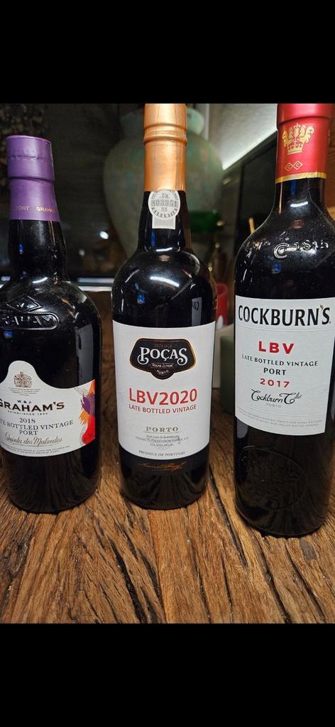 3 MOOIE PORT FLESSEN LBV, Verzamelen, Wijnen, Nieuw, Port, Overige gebieden, Ophalen of Verzenden