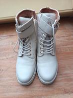 Nelson boots, Wit, Lage of Enkellaarzen, Ophalen of Verzenden, Zo goed als nieuw