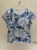 Een T-Shirt, gevoerd met transparante bovenlaag., Maat 38/40 (M), Blauw, ?, Ophalen of Verzenden