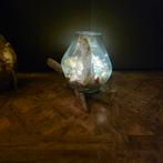 Glazen Vaas op Houten Voet - Eyecatcher, Ophalen