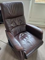 Sta op stoel, Huis en Inrichting, Stoelen, Ophalen, Gebruikt, Bruin, Leer