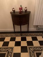 Haltafel halfrond eiken, Ophalen, Gebruikt, 50 tot 100 cm, Klassiek