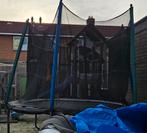 Trampoline rond 244cm +trap+ hoes + dubbel:springnet &valnet, Kinderen en Baby's, Speelgoed | Buiten | Trampolines, Zo goed als nieuw