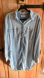 Soepele licht denim spijkerblouse tuniek maat L, H&M, Ophalen of Verzenden, Maat 42/44 (L), Blauw