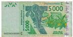 West-Afrikaanse Staten/ Burkina Faso, 5000 Francs, 2003, Postzegels en Munten, Bankbiljetten | Afrika, Los biljet, Ophalen of Verzenden
