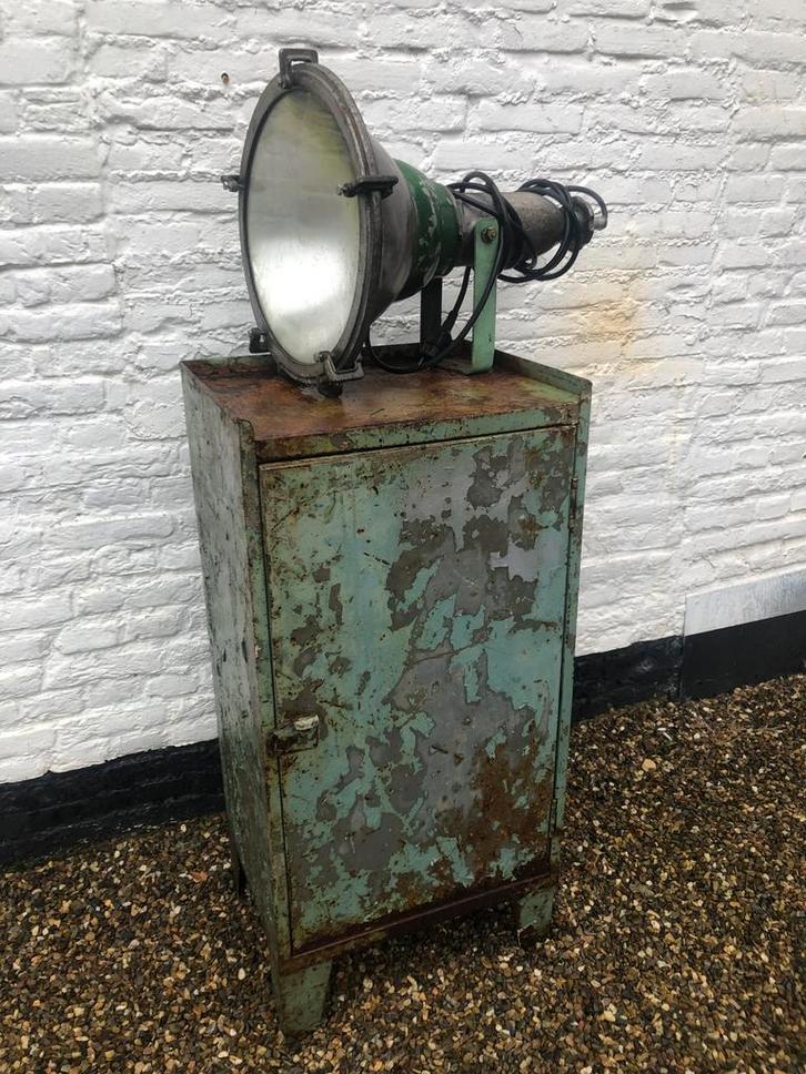 Metalen stoere werkplaatskast industrieel trolley, Huis en Inrichting, Kasten | Overige, Gebruikt, Ophalen