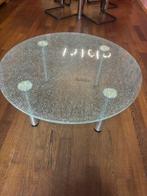 Gebroken glas salontafel 95 x 41 cm, Ophalen, Rond, Minder dan 50 cm, 50 tot 100 cm