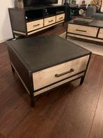 Salontafel Mango Hout & Metaal, Huis en Inrichting, Tafels | Bijzettafels, Ophalen, Minder dan 45 cm, Gebruikt, Vierkant