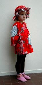 Boerenzakdoek jurkjes, Verzenden, Nieuw, 122 t/m 128, Meisje