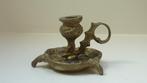 Antieke messing handkandelaar, Antiek en Kunst, Curiosa en Brocante, Ophalen of Verzenden