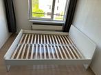 Ikea tweepersoonsbed met bodems wit nieuwstaat, Huis en Inrichting, Slaapkamer | Bedden, Verzenden, Wit, Tweepersoons, Zo goed als nieuw