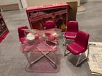 Barbie vintage dining room table and chairs, Ophalen of Verzenden, Zo goed als nieuw, Meisje