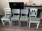 Houten stoelen voor bij eettafel, Huis en Inrichting, Stoelen, Ophalen, Gebruikt, Landelijk, Vier
