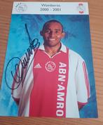 Wamberto handtekening Ajax gesigneerde spelerskaart, Verzamelen, Ophalen of Verzenden, Zo goed als nieuw, Ajax, Spelerskaart