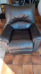 Grote fauteuile, Huis en Inrichting, Fauteuils, Ophalen of Verzenden, Gebruikt, 75 tot 100 cm, Leer