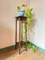 Vintage Houten Plantentafel  | 2 Etages | 85 cm Hoog, Ophalen, Zo goed als nieuw