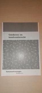 GRATIS EUR Rechten samenvatting goederen en insolventierecht, Ophalen, Zo goed als nieuw, WO, Tentamentrainingen
