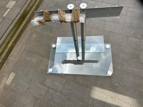 Spectral design tv meubel glas, Huis en Inrichting, Kasten | Televisiemeubels, Zo goed als nieuw, 100 tot 150 cm, 25 tot 50 cm