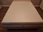 Gloednieuwe boxspring 2-persoons 140x200 cm Boschbedding, Ophalen, Beige, 140 cm, 200 cm