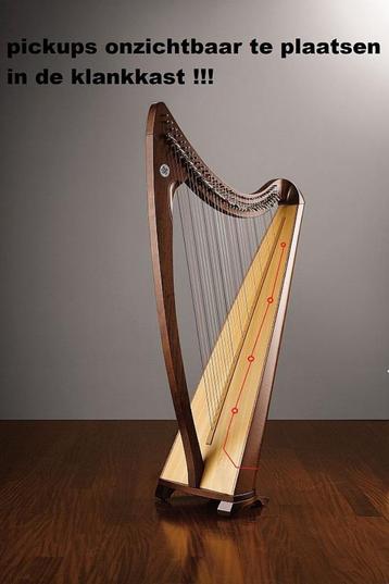 REBELPICKUPS unieke PICKUP voor HARP  !!  lees de reviews beschikbaar voor biedingen
