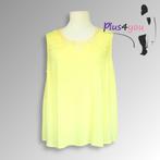 30388 Nieuw Gele top Yesta mt 3/52  K26, Kleding | Dames, Grote Maten, Ophalen of Verzenden, Zo goed als nieuw, Grijs, Trui of Vest