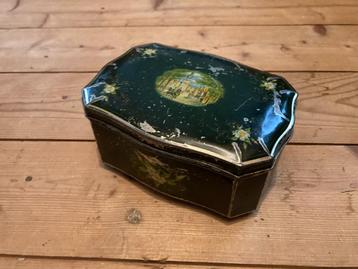T E A B : Antiek / Vintage blik. beschikbaar voor biedingen