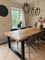 Mangohouten eettafel 78x240x100, Huis en Inrichting, Tafels | Eettafels, 200 cm of meer, Zo goed als nieuw, Vijf personen of meer