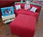 sofa, poef en tv met pop, Ophalen of Verzenden, Gebruikt, Overige typen
