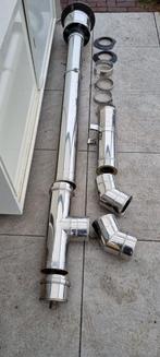 Dubbelwandige Kachelpijpen - Diverse Lengtes, Gebruikt, Kachel, Minder dan 60 cm, Ophalen of Verzenden