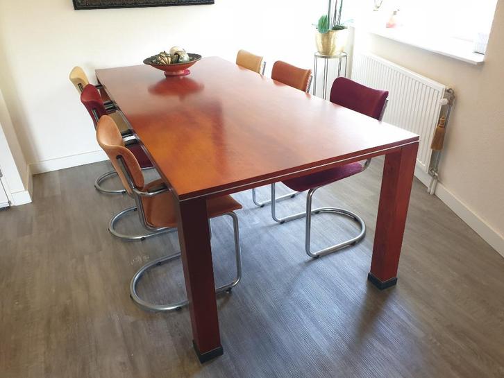 Eettafel Gelderland Jan de Bouvrie, Huis en Inrichting, Tafels | Eettafels, Gebruikt, 100 tot 150 cm, 200 cm of meer, Vijf personen of meer