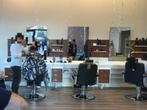 Kaptafels spiegels drie stuks kapsalon kappers barbiershop, Drie, Metaal, Wit, Ophalen of Verzenden