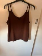 Bruin hempje met dubbele band - Maat M, Maat 38/40 (M), Bruin, Nieuw, Ophalen of Verzenden