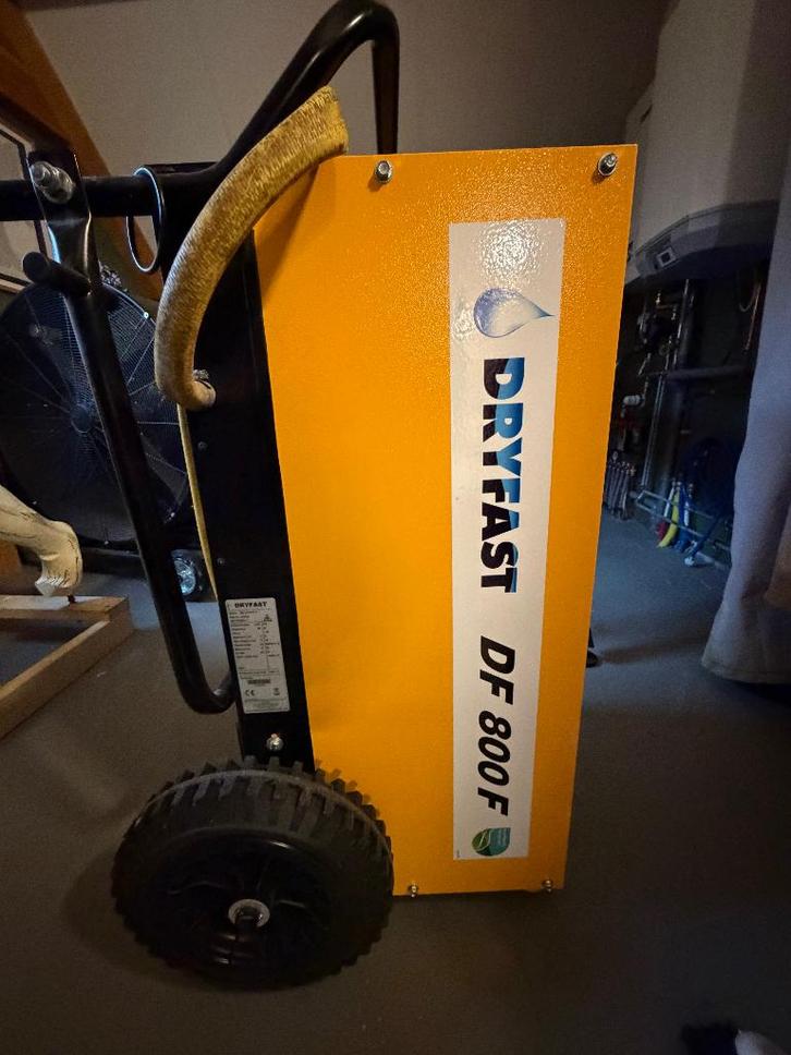 Bouwdroger Dryfast DF800F, Doe-het-zelf en Verbouw, Ventilatie en Afzuiging, Zo goed als nieuw, Ventilator en Afzuiger, Ophalen