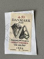 Denemarken Postzegel - Fossielen - 4.50, Ophalen of Verzenden, Overige landen, Gestempeld