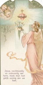 Mooi oud devotieprentje met gedicht - Zoet verkeer 1915, Ophalen of Verzenden, Zo goed als nieuw, Kaart of Prent, Christendom | Katholiek