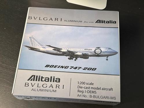 Alitalia Boeing 747-243B “Bvlgari" - B Models B-BULGARI-MS, Verzamelen, Luchtvaart en Vliegtuigspotten, Nieuw, Schaalmodel, Ophalen of Verzenden
