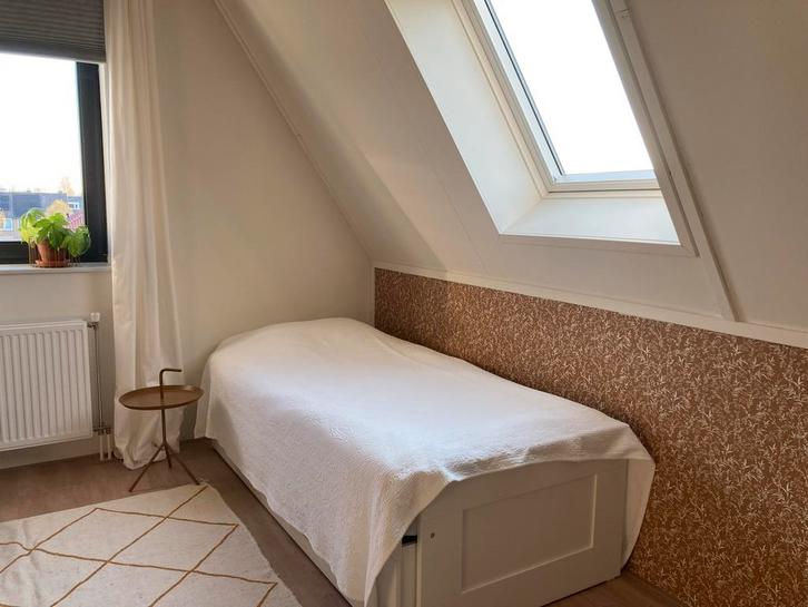 Ikea Bedbank met lades - 168x205 cm, Huis en Inrichting, Slaapkamer | Bedden, Gebruikt, Twijfelaar, Overige maten, Hout, Wit, Ophalen