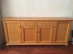 Dressoir (beuken fineer) lengte 200 cm, Ophalen, Gebruikt, 25 tot 50 cm, 150 tot 200 cm