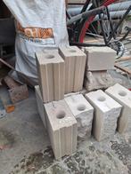 Gratis afhalen 10 halve kalkzandsteen blokken, Doe-het-zelf en Verbouw, Ophalen, Gebruikt