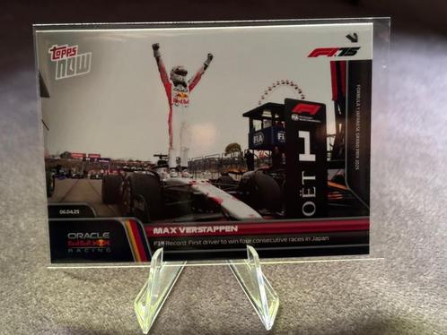 Max Verstappen Topps Now F1 2025 Wins Japan, Hobby en Vrije tijd, Stickers en Plaatjes, Nieuw, Plaatje, Ophalen of Verzenden